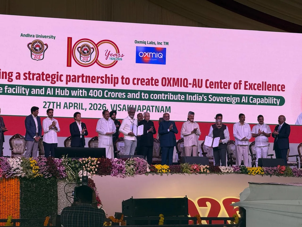 OXMIQ at Andhra University centenary